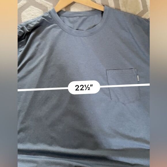 Vuori Tradewind Peformance Tee Pocket Short Sleeve Tee XL - Picture 5 of 6
